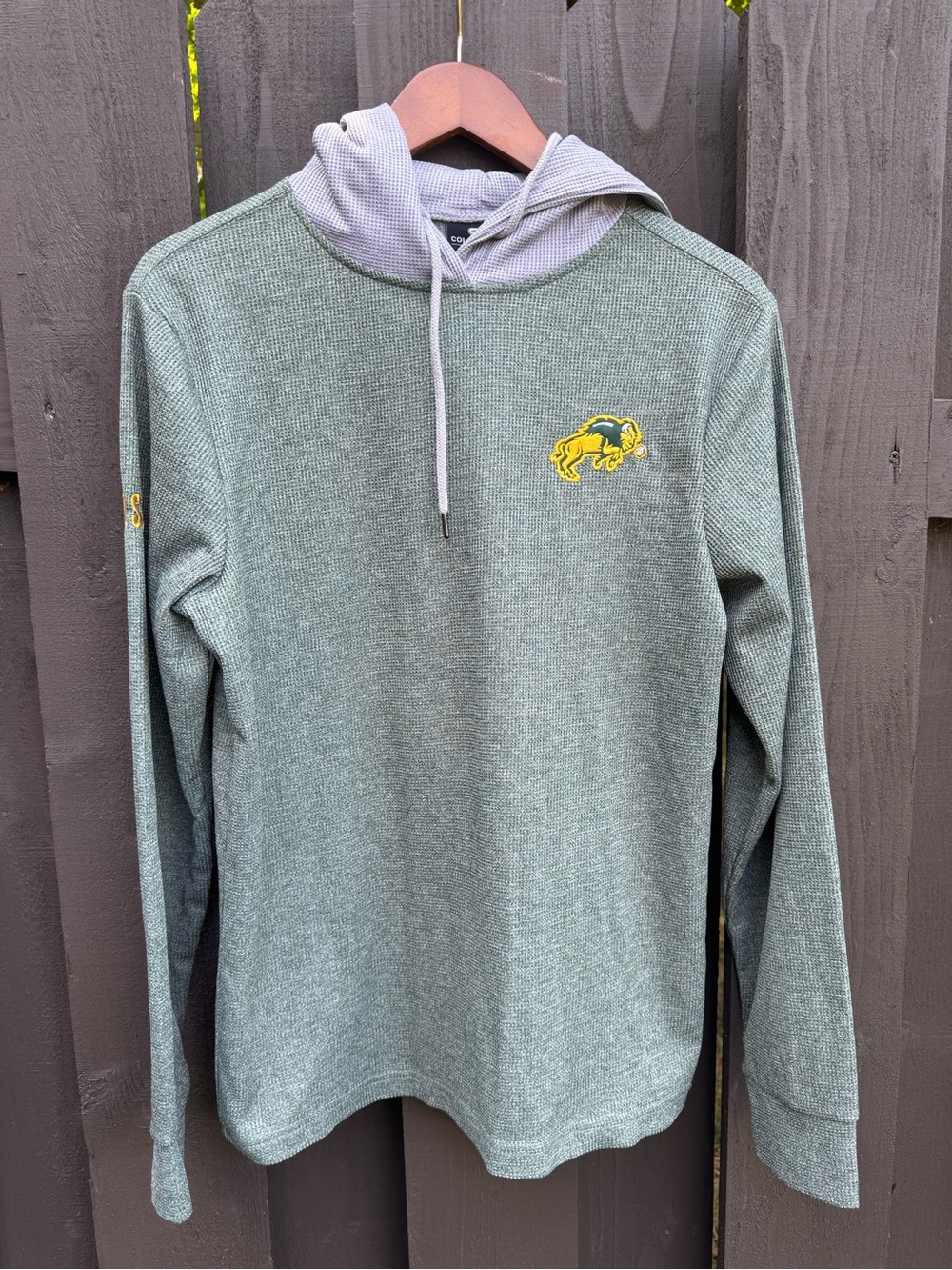 NDSU - North Dakota State UniversityThermal Hoodie w/ Grey Hood Mens Small